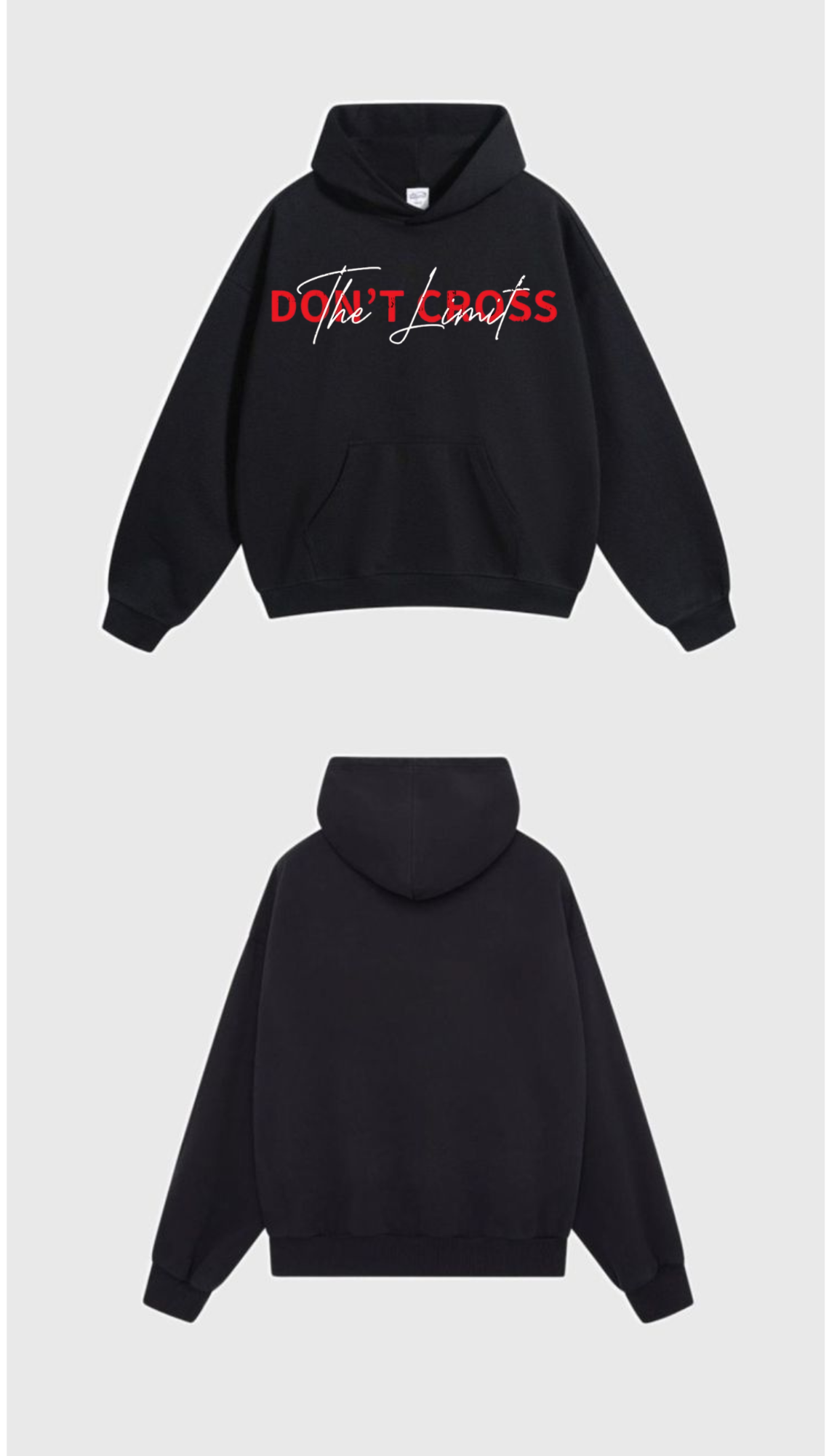 DON'T CROSS THE LIMIT UNISEX HOODIE